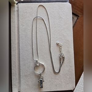 Brighton Heart Charm Reversible Badge Clip Necklace